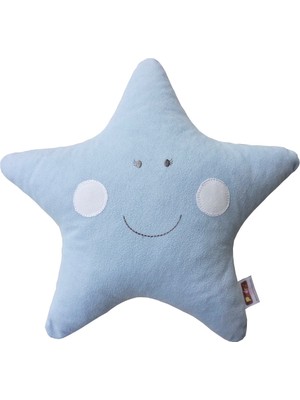Pudra Decor Mavi Yıldız Yastık
