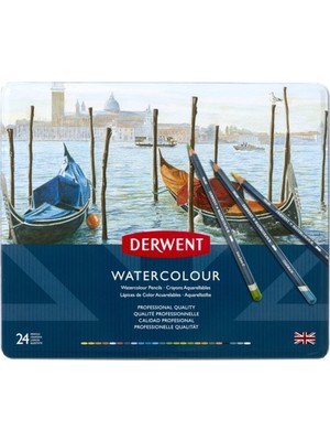 Derwent Watercolour 24'Lü Teneke Kutu