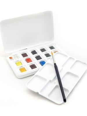 Van Gogh Suluboya 12+3 Set Plastik Kutu Renkli Boyalar 15 Parça Kırtasiye Ürünü