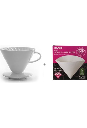 Hario V60 Beyaz Seramik Kahve Demleme Seti 512644 Tchibo Com Tr