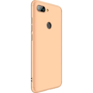 Xiaomi Mi 8 Lite Kılıf Double Dip 360 Protective Gold