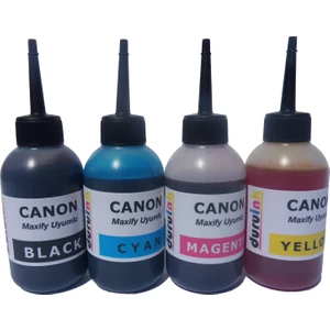 Canon Maxify Serisi Uyumlu 4 x 100 ml Su Bazlı Mürekkep Seti İB4150 MB5150 MB2750
