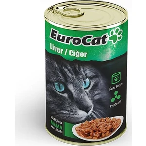 Eurocat Kedi Konservesi Ciğerli 415 Gr