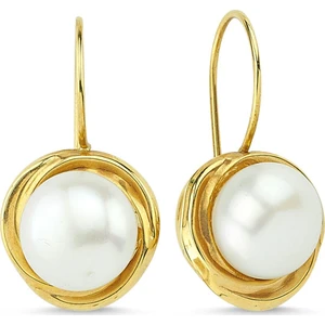 Sembol Gold Altın Sallantılı İnci Küpe SK42-009254541