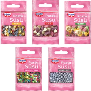 Dr. Oetker Dekor Pasta Süsü 5li Set