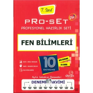 Dora Basım Yayın 7.Sınıf Fen Bilimleri Pro-Set 10 Deneme