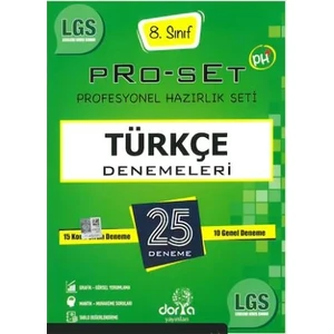 Dora Basım Yayın LGS 8.Sınıf Pro-Set 25 Türkçe Denemeleri