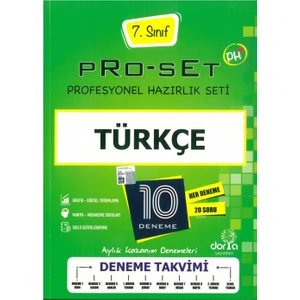 Dora Basım Yayın 7.Sınıf Türkçe Pro-Set 10 Deneme