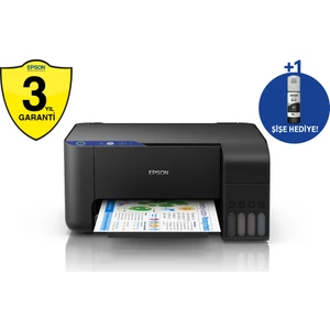 Ecotank L3111 + Tarayıcı + Fotokopi + Mürekkep Püskürtmeli Tanklı  Yazıcı