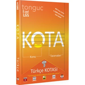 Tonguç Akademi Kota Konu Tarama Türkçe Kotası