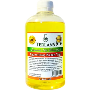 Terlans Ağartılmış Keten Yağı Resim Yağı 500 ml Linseed Oil Bleached