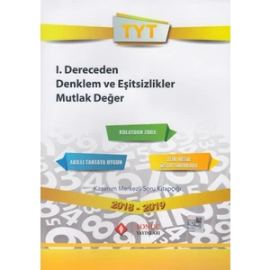 Sonuç Yayınları  TYT  I. Dereceden Denklem ve Eşitsizlikler Mutlak Değer