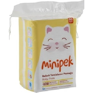 Minipek İpek Bebek Temizleme Pamuğu 60'lı