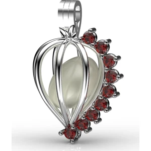 İstiridye İnci(AA) Tatlısu İncili Yakut  Efsane Kolye Seti