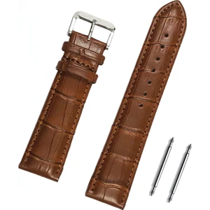 18MM Açık Kahverengi Taba Kroko Saat Kordonu Kayış