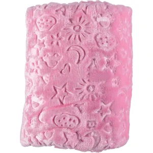 Kutulu Peluş Battaniye Pembe