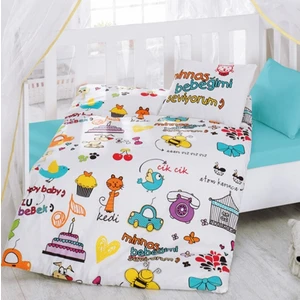 Cotton Box Bebek Nevresim Takımı Mutlu Bebek Beyaz
