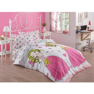 Enlora Home Kolay Ütülenir Nevresim Takımı Tek Kişilik Beatiful Girl Beyaz