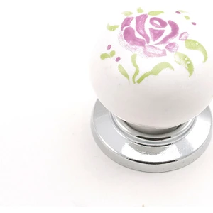 Porselen Yıldız Düğme Düğme Kulp