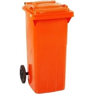 Plastico 120 Lt Turuncu Çöp Konteyneri