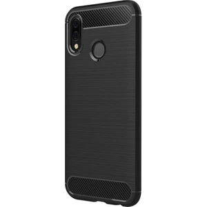 DVR Huawei P20 Lite Kılıf Room Özel Karbon Hybrid Silikon (Siyah) + Cam Ekran Koruyucu