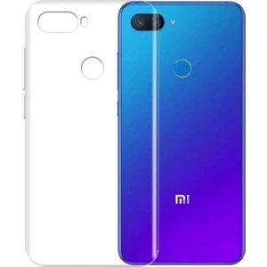 DVR Xiaomi Mi 8 Lite Kılıf Silikon (Şeffaf) + Nano Cam Ekran Koruyucu