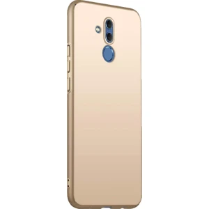 DVR Huawei Mate 20 Lite Silikon Kılıf Premir (Gold) + Tam Ekran Cam Koruyucu