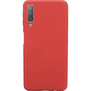 DVR Samsung Galaxy A7 2018 Silikon Kılıf Premier (Kırmızı) + Nano Cam Ekran Koruyucu