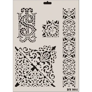 Dantel Seri DN-904 Stencil 35x25 cm