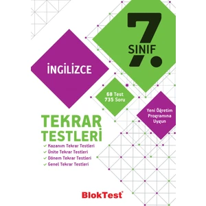 Tudem Yayınları 7 İngilizce Tekrar Testleri