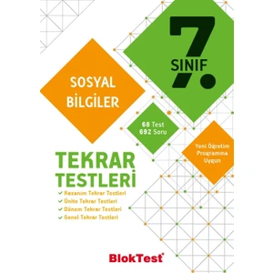 Tudem Yayınları 7 Sosyal Bilgiler Tekrar Testleri