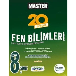 Okyanus Yayınları 8. Sınıf Master 20 Fen Bilimleri Denemesi