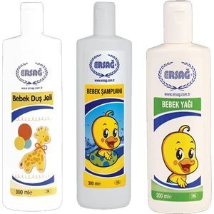 Bebek Şampuanı+Bebek Yağı+Bebek Duş Jeli