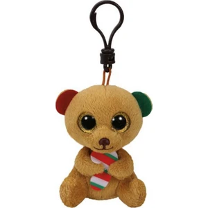 Bella - Brown Bear W/Candy Cane Clip