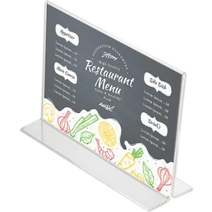 Pleksi T Tipi 10,5x21 cm Yatay Föylük