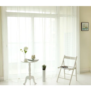 Belle Cose Kullanıma Hazır Desensiz Düz Dikim Pilesiz Vual Tül Perde 550 x 260 cm
