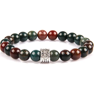 Alibaba Doğaltaş Kantaşı Doğal Taş Bileklik 8 mm Küre Kesim