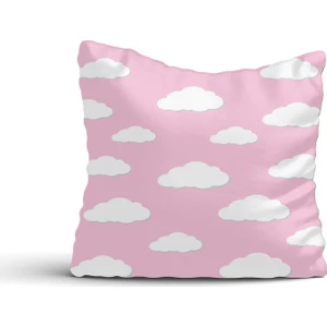 Cici Odam Bulutlu Pembe Kırlent Kılıfı-60x60