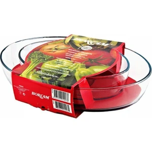 159033 Borcam 2"li Oval Tepsi
