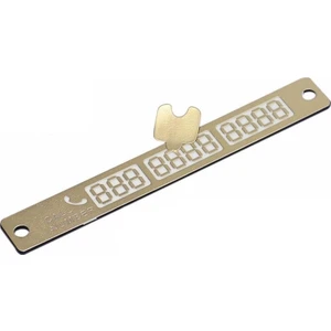 Fosforlu Araç Telefon Park Numaratörü (Gold)