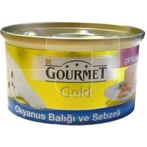 Gold Okyanus Balıklı & Sebzeli Konserve Kedi Maması 85G
