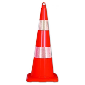 90 cm Kırılmaz Trafik Konisi (Çift Reflektifli) UT 5008