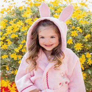 Pinky Girl Kız Çocuk Free Bornoz Seti 3-4 Yaş