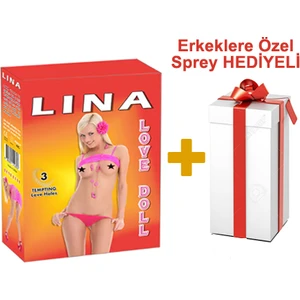 Sexy Lina 3 İşlevli Şişme Bebek  + Sprey Hediyelidir