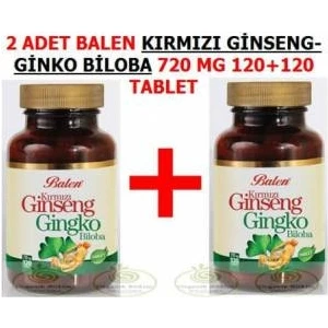 Kırmızı Ginseng + Ginkgo Biloba   2 Adet