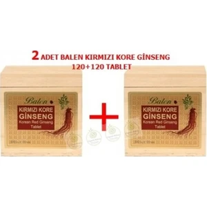 Kore Kırmızı Ginseng Tahta Kutu   2 Adet