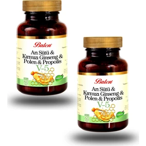 V5 Arı Sütü Ginseng Propolis Polen   2 Adet