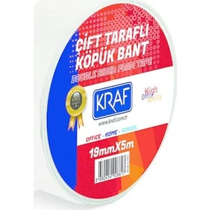 Çift Tarafli Köpük Bant 19Mmx5M 5019G