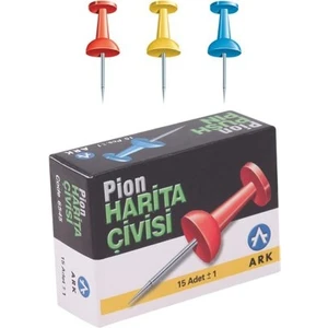 Pion Harita Çivisi 15 Adet 6545