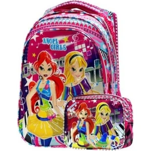 Angel Girls Okul + Beslenme Çantası 714